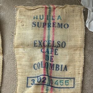 Colombian Coffee Burlap Sack